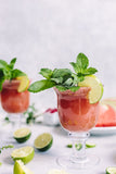 Minty Watermelon-Cucumber Smoothie