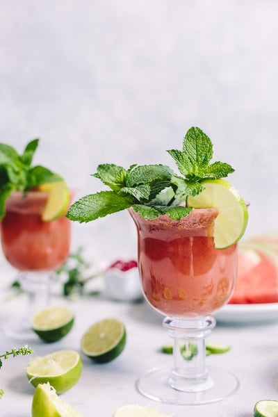 Minty Watermelon-Cucumber Smoothie
